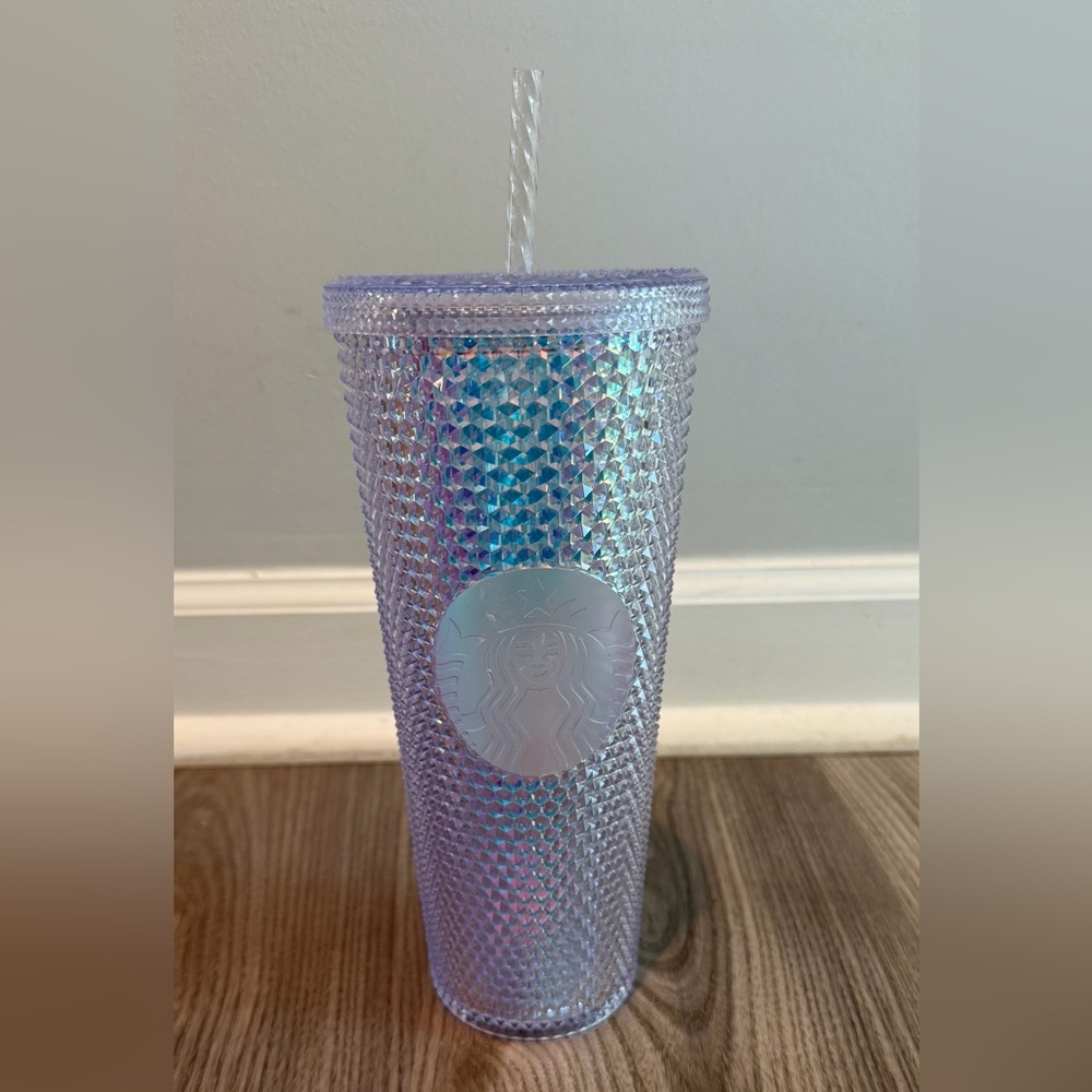 Starbucks Tumbler Rare 24oz 2021 Rainbow Iridescent Studded Unicorn Cold Cup NWT